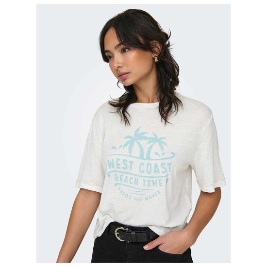 Only Γυναικεία κοντομάνικη μπλούζα Only Γυναικεία κοντομάνικη μπλούζα